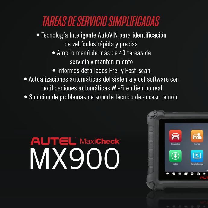 ESCÁNER DE DIAGNÓSTICO MX900 AUTEL Colombia