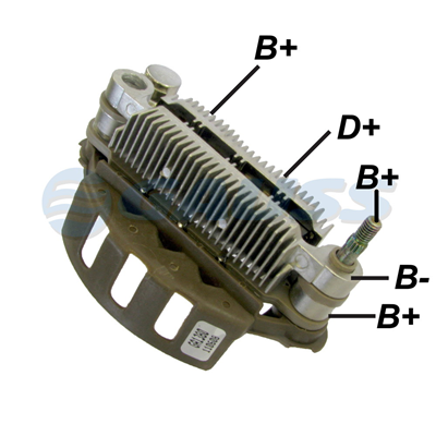 RECTIFICADOR MITSUBISHI NISSAN 200SX 95AMP 8X35A85MM TIPO MITSUBISHI